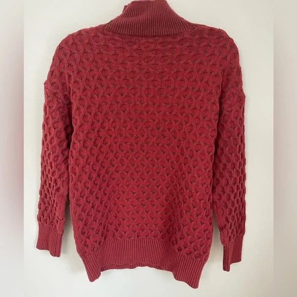 Knox Rose Red Cable Knit Sweater - Picture 7 of 8